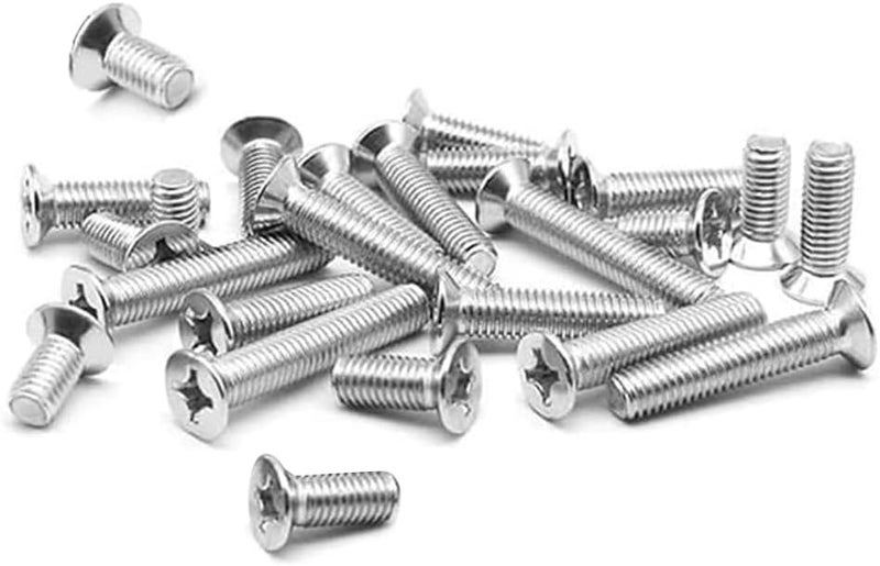 درافل براغي آلة من الفولاذ المقاوم للصدأ من دورافيل، رأس غاطس وفيليبس، عبوة من 25 قطعة (M5 × 40 مم) - Image 1